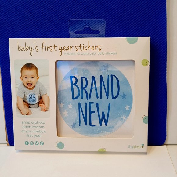 Baby First Rave Sticker Tiny Ideas | Other | Tiny Ideas Babys First Year Stickers Belly Sticker ...